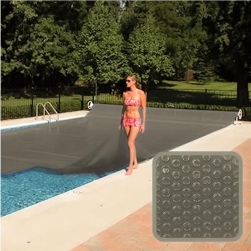 Linxor - Bâche à bulles 4 m x 9 m pour piscine - 300 microns - Gris