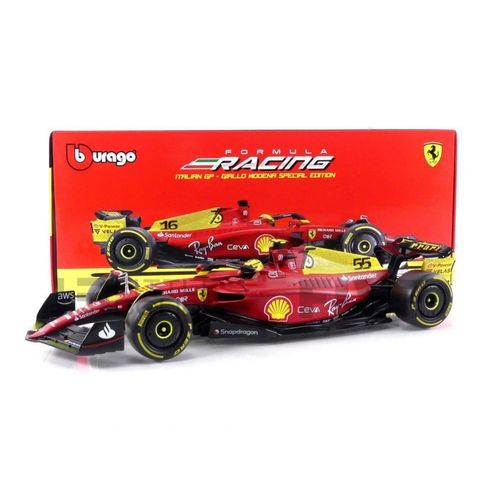 Bburago 1/18 - 16811sa55-Monza - Ferrari F1-75 - Italy Monza Gp 2022 (C. Sainz)-Bburago