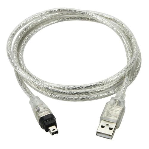 Câble adaptateur USB mâle vers Firewire IEEE 1394 4 broches mâle iLink pour Sony DCR-TRV75E DV