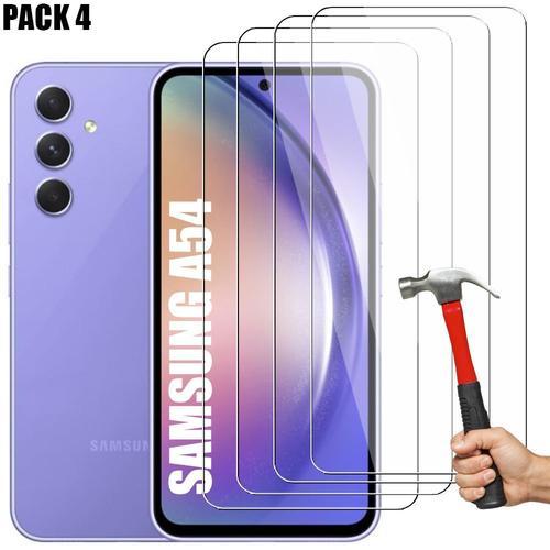 Verre Trempé Pour Samsung Galaxy A54 - 4 Pièces - Vitre De Protection Transparent - E.F.Connection