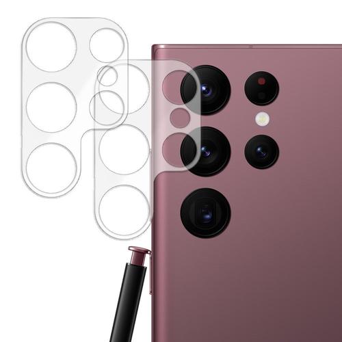 2 Verres Trempés Caméra Arrière Pour Samsung Galaxy S22 Ultra - E.F.Connection