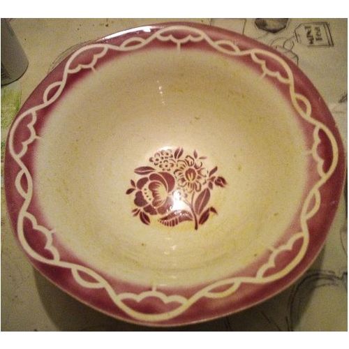 Vintage - Grand Saladier - Série " Odette " - Réf 62 - " Digoin "