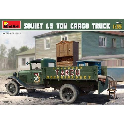 Miniart 38013 Kit De Modélisme Soviet 1,5 Ton Cargo Truck-Mini Art