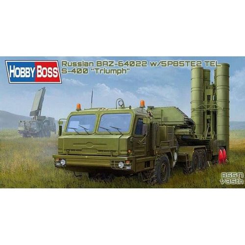 Hobby Boss 085517 1/35 48n6e Sur 5p85te2 Tel Avec Kit De Montage En Plastique S-400 Triumph Multicolore-Hobby Boss