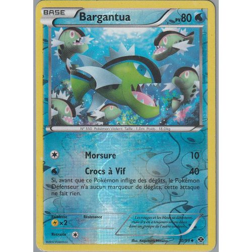 Carte Pokemon - Bargantua - 30/99 - Reverse - Noir Et Blanc - Destinée Future -