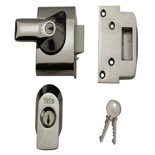 Yale Locks BS2 Verrou de sûreté Conforme aux normes britanniques Chrome Visi 40 mm (Import Grande Bretagne)