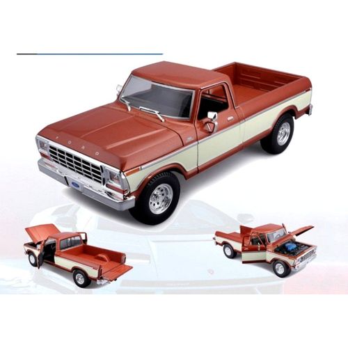 Véhicules Miniatures Die Cast 1/20 Ford F150 Pick-Up - Marron Et Crème