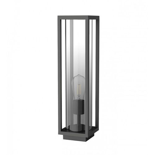 Xanlite - Borne Filaire Noire Fumée Contemporain Ip44, Culot E27, 40w Max - Lame40wnmodf