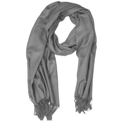 Echarpe Uni En Laine Gris Homme
