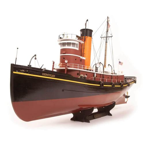 Maquette De Bateau En Bois : Remorqueur Hercules-Occre