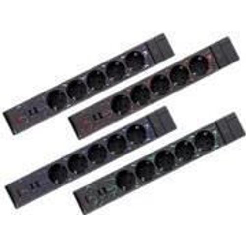 Rev Gamer Plug Socket Strip 1,4m 5-fach 2xUSB Ink.Farbeinstellung