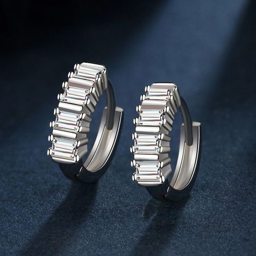 Boucles D'oreilles Anti Allergie En Argent Sterling 925 Et Zircon Pour Femmes, Pendentifs Oorbellen, Bijoux De Mariage Eh095