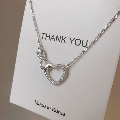 Collier À Breloques En Cristal En Forme De C¿Ur, Pendentif, Bijoux De Noël Pour Femmes, Ras Du Cou De Mariage, Dz230