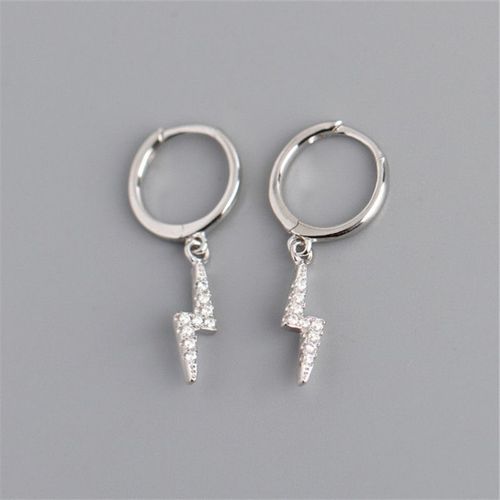 Boucles D'oreilles Punk En Argent Sterling 925, Pendentif Géométrique, Breloque Piercing, Bijoux De Fête, Accessoires, Eh1011