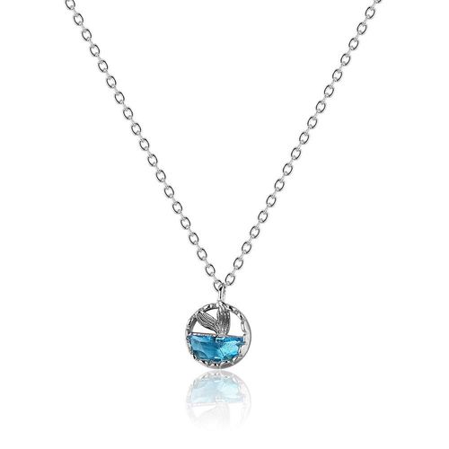 Collier Ras Du Cou Avec Pendentif En Forme De Sirène Pour Femme, Bijou Féminin, En Cristal, À La Mode, Style Coréen, Dz106