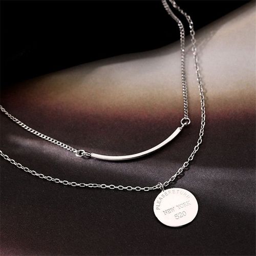 Collier Ras Du Cou Double Couche En Argent Sterling 925 Pour Femmes, Perle Ronde, Bijoux De Fête, Déclaration, Dz595