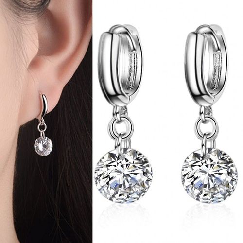Boucles D'oreilles En Argent Sterling 925 Pour Femmes Et Filles, Bijoux De Fiançailles, De Mariage, De Fête, De Piercing, Perles Rondes, Eh958