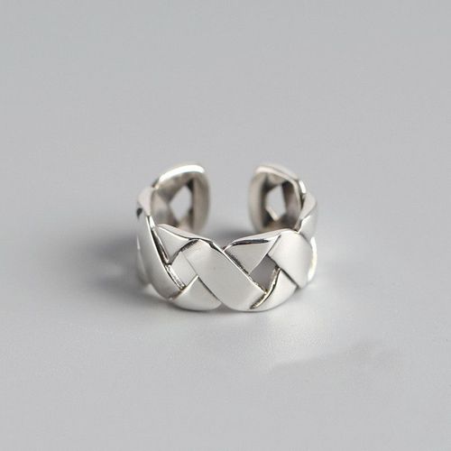 Bague Ouverte Ajustable En Argent Sterling 925 Pour Femme, Bijou De Mariage, Anti Allergie, Jz513