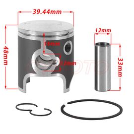 Jeu D'anneaux De Piston De Moto En Alliage D'aluminium, Pour Ktm 50 Sx Sx50 50sx 2002 2003 2004 2005 2006 2007 2008