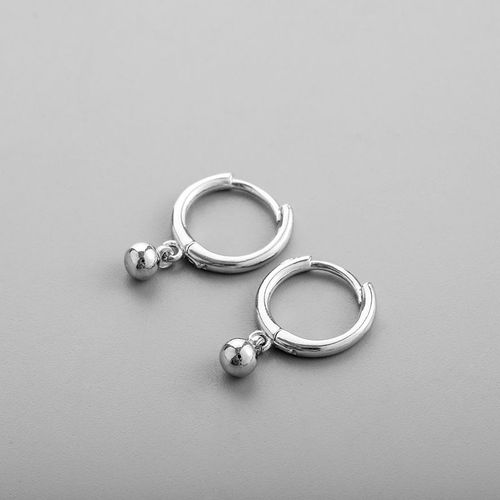 Boucles D'oreilles En Argent Sterling 925 Pour Femmes, Piercing, Perles Rondes, Bijoux Punk Pour Fête De Mariage, Eh092