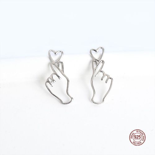 Boucles D'oreilles Chic En Argent Sterling 925 Pour Filles, Pendentifs Délicats, Simples, Tendance