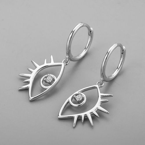 Boucles D'oreilles Punk En Argent Sterling 925, Bijoux Élégants Pour Femmes Et Filles, Accessoires De Piercing Géométriques, Eh123