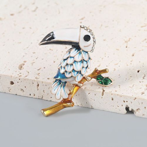 Broche Toucan En Métal Pour Femme, Accessoire De Fête, Fleur, Mignon, Corsage Animal, Campus, Épingles Pour Sacs À Dos