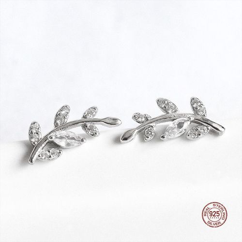 Boucles D'oreilles En Argent Sterling 925 Pour Femmes, Piercing, Cristal De Zircon, Cadeau Pour Filles, Nouvelle Mode