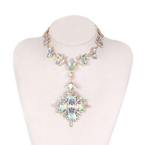 Collier Ras Du Cou En Cristal Pour Femmes, Motif Géométrique, Personnalisé, Style Boho, Vente En Gros, Été, 2020