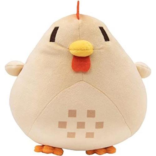 Oreiller De Poulet En Peluche | Jouets En Peluche Au Poulet Doux Stardew Valley | Dessin Animé Stardew Valley Peluche Poule Personnage Peluche Oreiller Jouet Cadeaux Pour Enfants (Blanc 20cm)