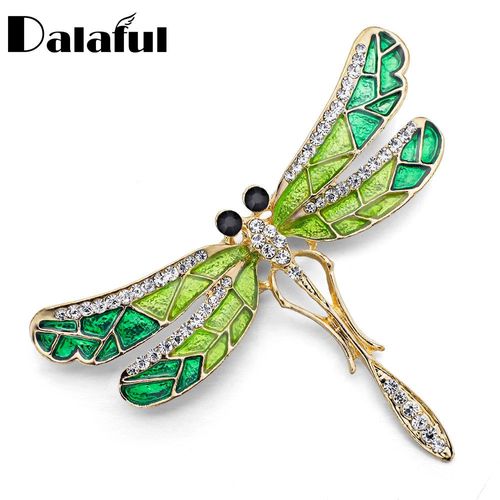 Broche Libellule Unique Et Mignonne En Cristal Émaillé, Joli Bijoux Pour Femmes, Broche Cadeau Z022