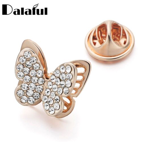 Dalaful Broche En Cristal, Pour Col Papillon, Broche, Accessoires De Vêtement, Bijoux Pour Robe, Chapeaux, Clips, Revers, Mini Broches Z030