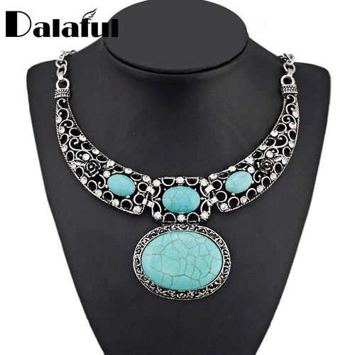 Collier Rétro Ovale Chic Avec Pendentif En Cristal Pour Femmes, Fleur Sculptée, Vintage, Élégant, Bijoux Pour Femmes, X572, Nouveau