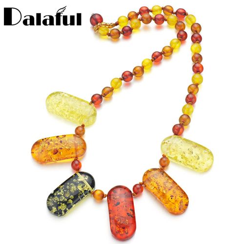 Collier Avec Pendentif En Perles Synthétiques, Imitation De La Baltique, Noble, Chic, Multicolore, Pour Filles, À La Mode, Nouvelle Collection, L60801