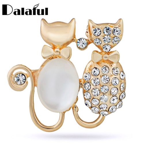 Broches À Double N¿Ud Papillon En Cristal Pour Femmes, Bijoux En Opale, Tendance 2018, Z003