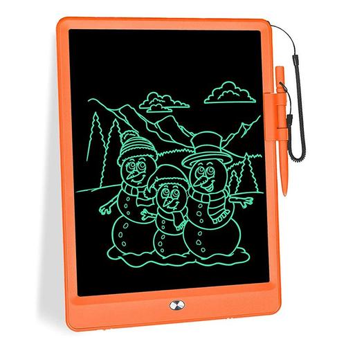 Tablette D'écriture(Jaune) LCD 10 Pouces pour Enfants Adultes