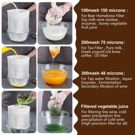 Sacs filtrants en nylon alimentaire passoire à lait végétal tamis