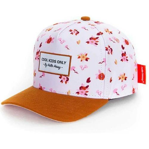 Vintage Flowers - Casquette Enfant Vintage Flowers  Rose  Marron 2 - 5 Ans 48 - 52 Cm -