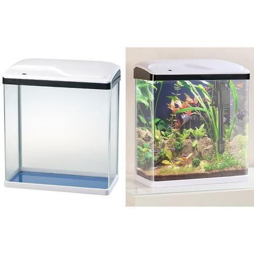 Aquarium Complet Avec Pompe, Filtre Et Éclairage Led - 25 L