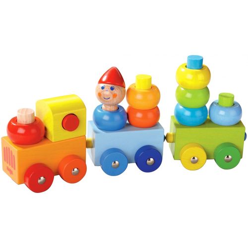 Haba Train Découverte Ronds Multicolores