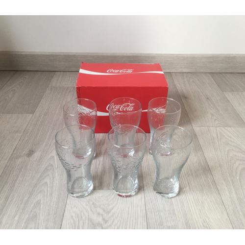 6 Verres Coca-Cola Euro 2016 France. Avec Reliefs