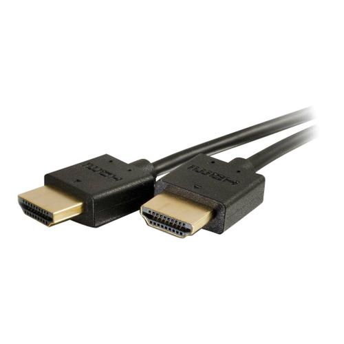 C2G 3ft 4K HDMI Cable - Ultra Flexible Cable with Low Profile Connectors - Câble HDMI - HDMI mâle pour HDMI mâle - 91.4 cm - double blindage - noir
