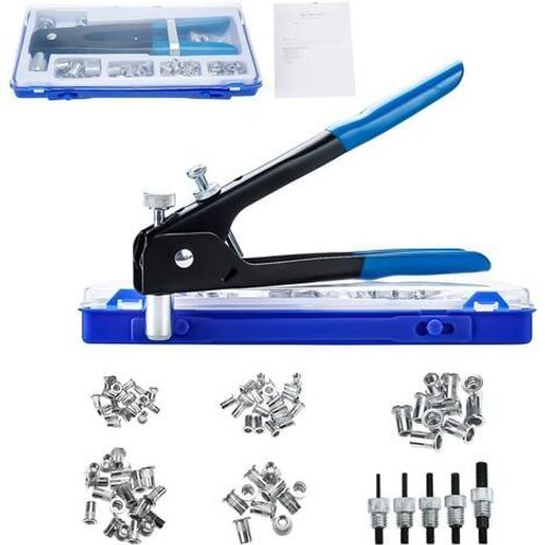 86Pcs Pistolet à Riveter M3 M4 M5 M6 M8 Fileté Écrou Rivet Outil de Pince à Riveter Insert Fileté Kit