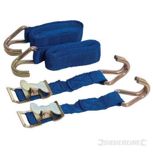JEU de 2 Sangles attache rapide, 2m x 25mm - SILVERLINE