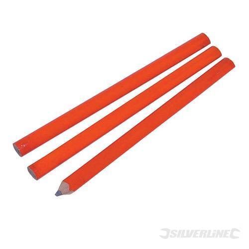 Ensemble de 3 crayons de menuisier, 175 mm - SILVERLINE