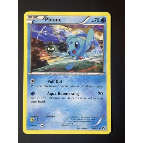 Pokemon Phione 36 / 113 Rare Legendary Treasures