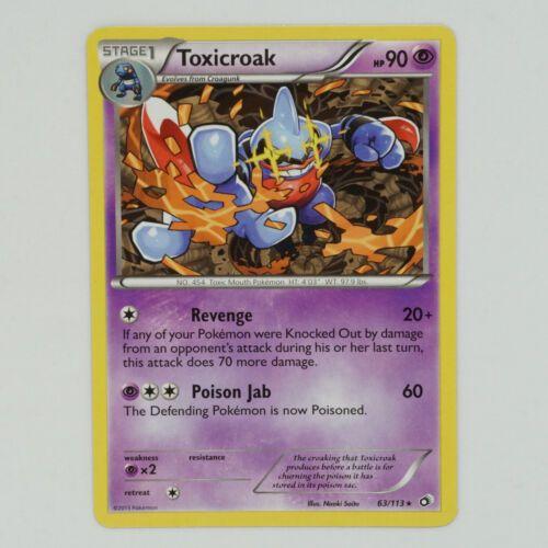 Pokémon Coatox 63 / 113 Rare Legendary Treasures