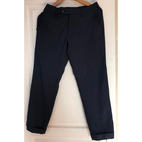 Pantalon Uniqlo Bleu Marine Taille 29