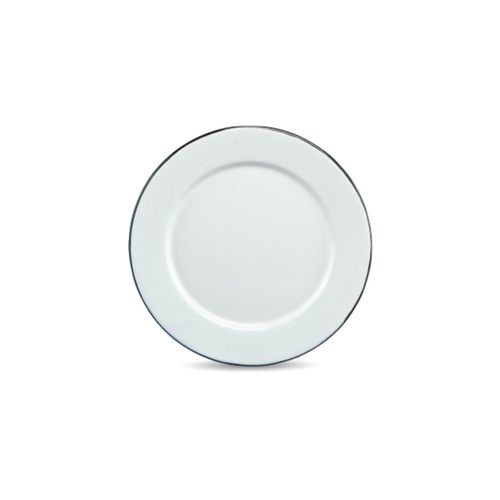 Graniteware | Assiette À22cm En Acier Émaillé | Compatible Four Et Lave-Vaisselle | Légère | Empilable | Résiste Aux Rayures | Blanche