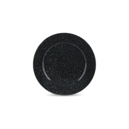 Graniteware | Assiette À22cm En Acier Émaillé | Compatible Four Et Lave-Vaisselle | Légère | Empilable | Résiste Aux Rayures | Noir